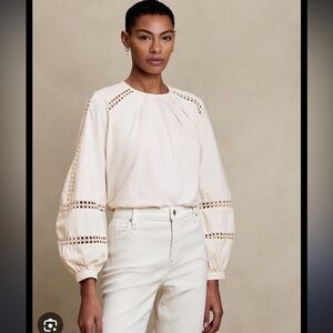 Banana Republic Volume Sleeve Top, size M, like new